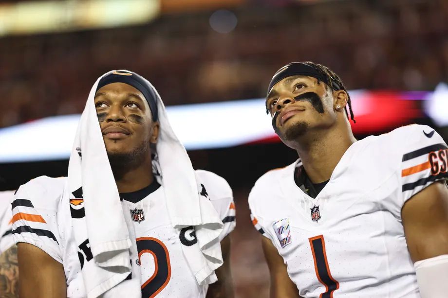 DJ Moore chimes in on Justin Fields vs. Caleb Williams, Drake Maye