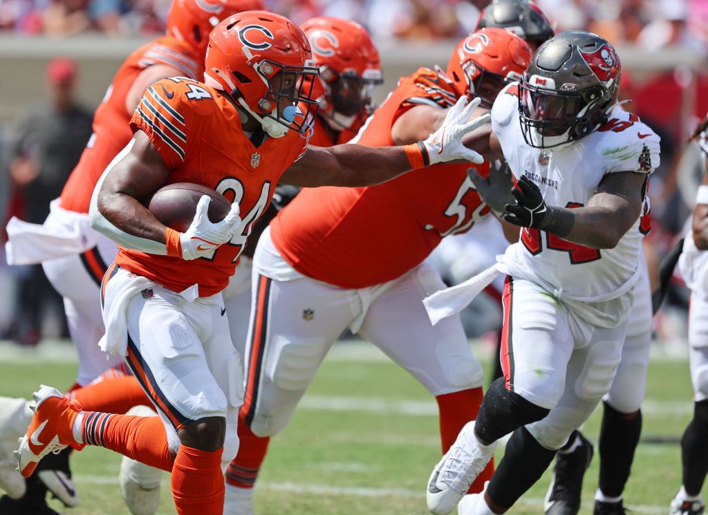 Chicago Bears PFF Grades: Khalil Herbert leads the way on offense in Week 2