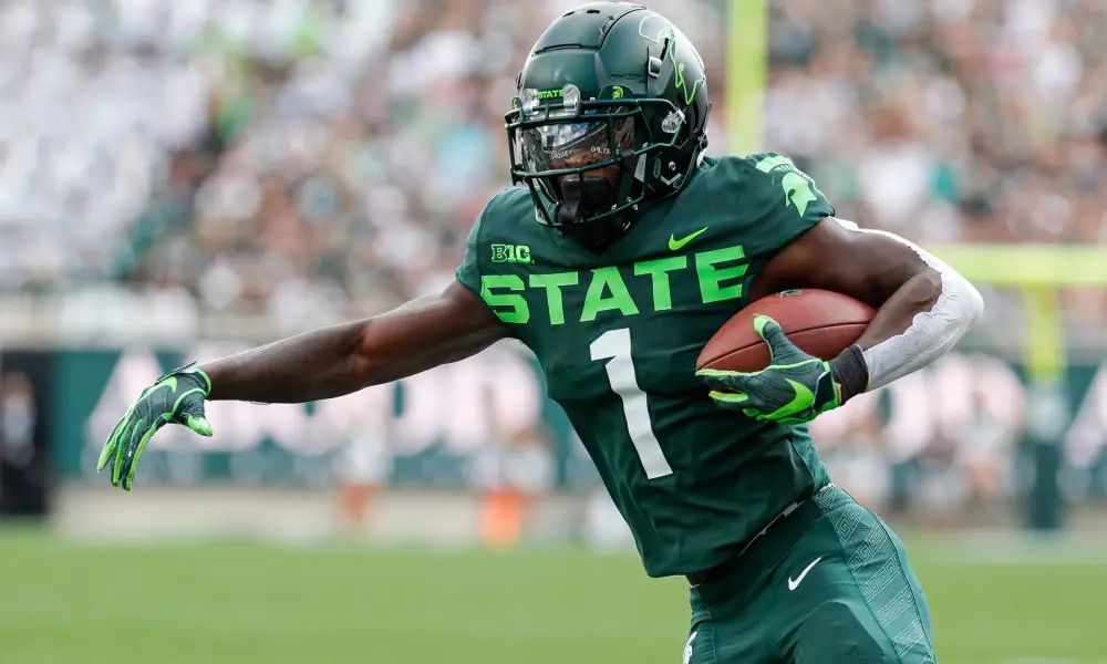 Chicago Bears holding 2023 pre-draft visit with Michigan State WR Jayden Reed