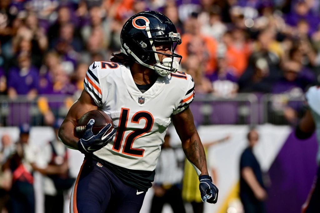 Will Velus Jones Jr. play vs. Falcons? We'll see, says WR coach