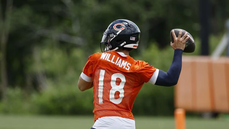 What are reasonable training camp expectations for Caleb Williams?