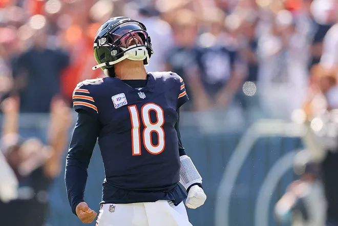 Chicago Bears quarterback Caleb Williams