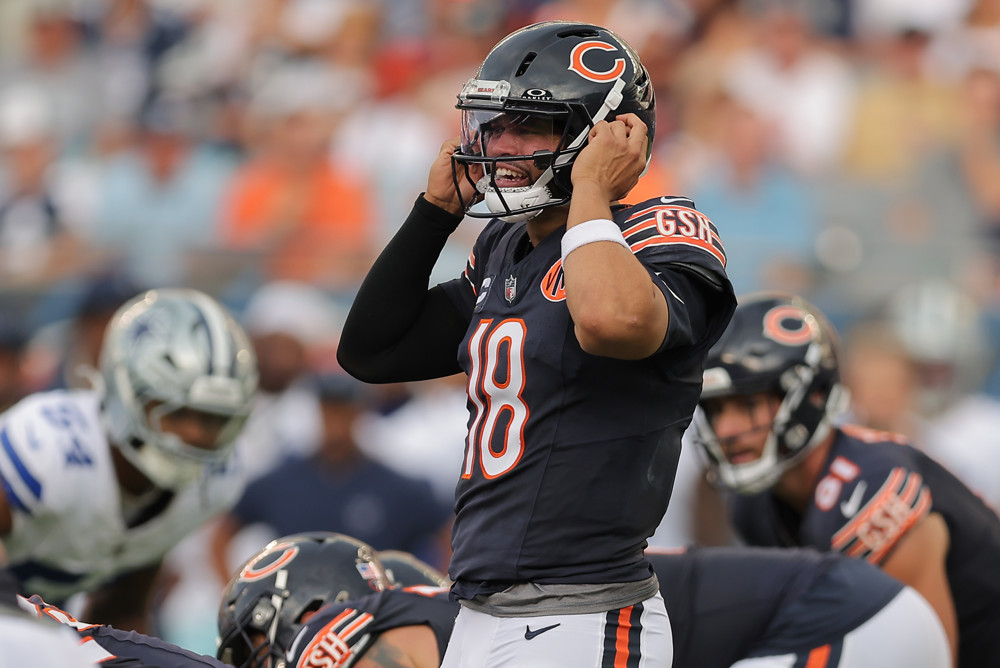 Where has Caleb Williams grown the most in Year 2?