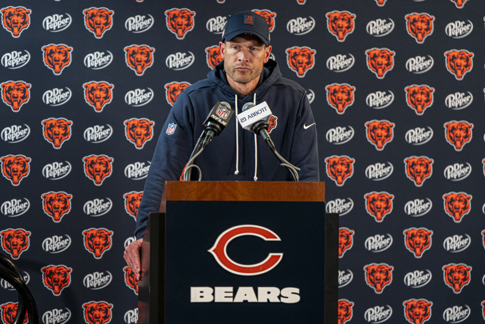Ben Johnson embraces frigid conditions ahead of Bears’ Week 15 game vs. Browns